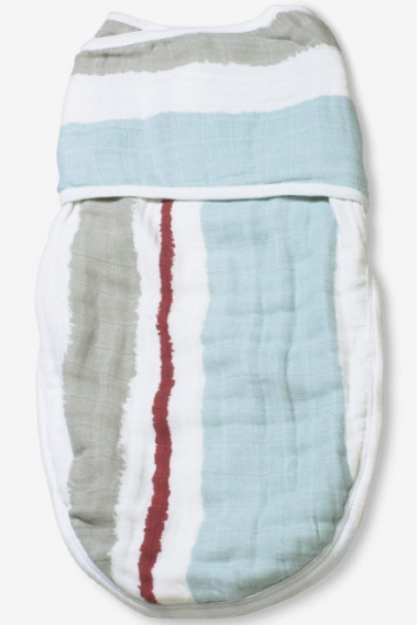 Пеленка кокон для новорожденных муслиновая на кнопках Aden&Anais, Liam the brave stripe