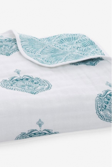 Одеяло муслиновое Aden&Anais, Paisley teal paisley drop