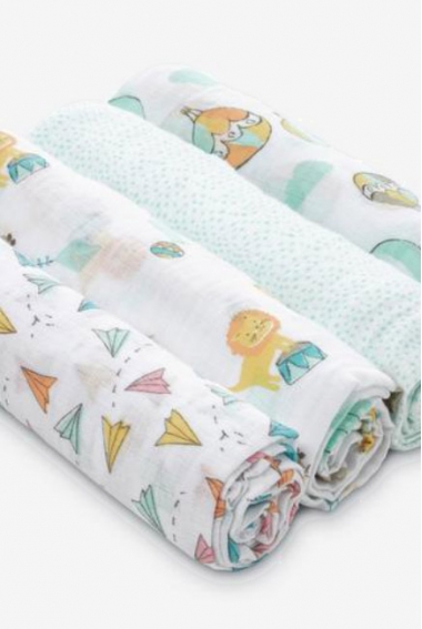 Муслиновые пеленки Aden by Aden&Anais, большие, набор 4, Carnival