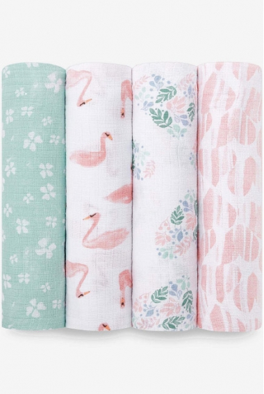 Муслиновые пеленки Aden by Aden&Anais, большие, набор 4, Briar rose