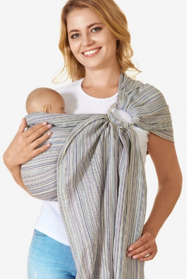 Слинг с кольцами Mums Era "Лайн", сиреневый