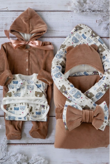 Комплект на выписку зимний, Teddy (6 предметов)