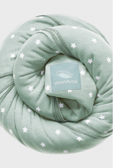 Слинг-шарф трикотажный Manduca, Limited Edition, Little Stars Mint