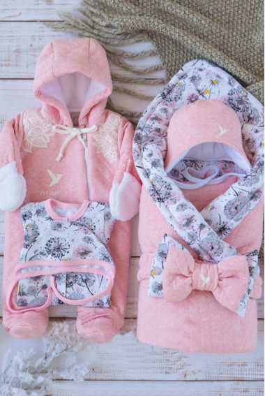 Комплект на выписку холодная зима, Fleur (6 предметов)