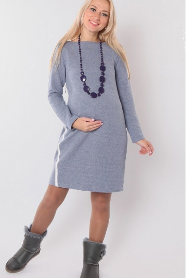 Платье для беременных Франческа, серое