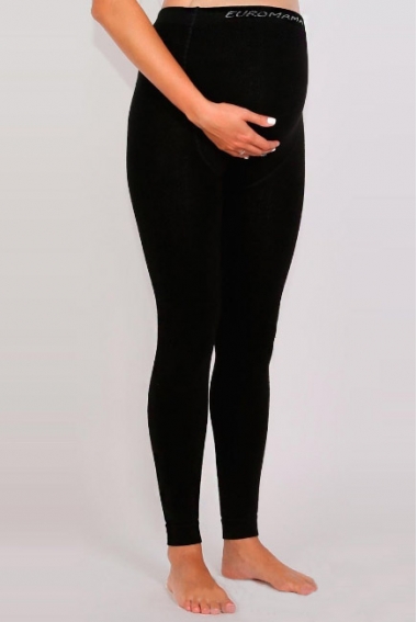 Леггинсы для беременных бамбук (600 ден), черные