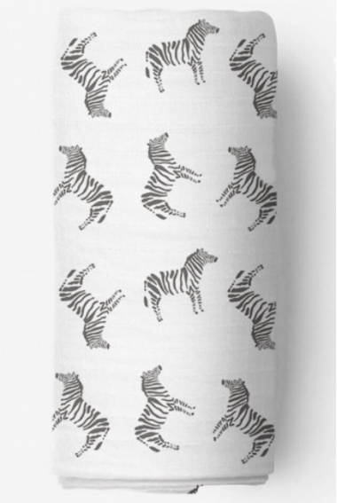 Муслиновая пеленка для новорожденных Adam Stork большая, Zebra
