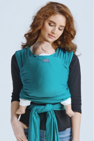 Слинг-шарф трикотажный Diva Stretchy, Smeraldo
