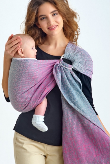 Слинг с кольцами Diva Basico, Rosa