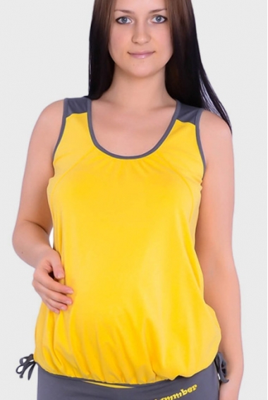 Майка для беременных, цвет желтый