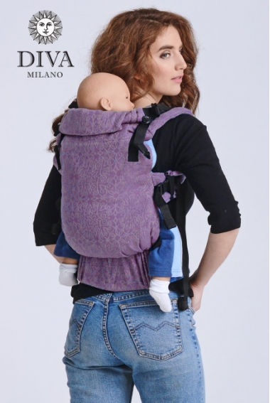 Эрго-рюкзак шарфовый для новорожденных Diva Basico Lilla One!