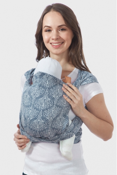 Май-слинг с 3 мес. Floral, синий