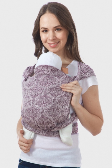 Май-слинг с 3 мес. Floral, бордовый