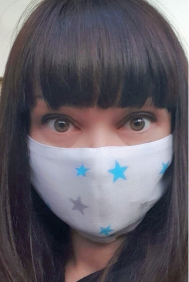 Маска медицинская защитная многоразовая (для взрослого), Blue Stars