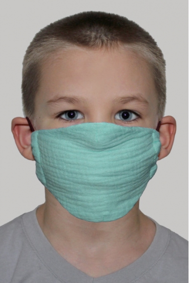 Медицинская маска многоразовая детская против вирусов, Mint