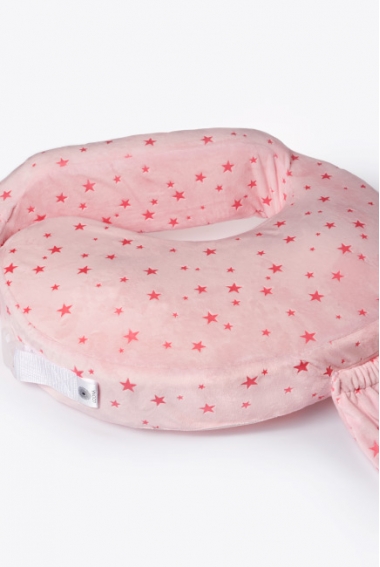 Подушка для кормления Loona эргономичная, Stars розовый Подушка для кормления Loona эргономичная, Stars розовый