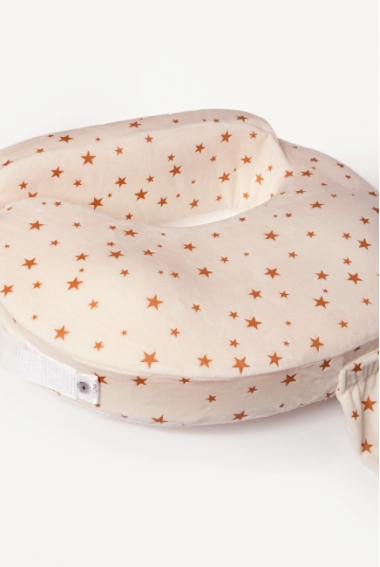 Подушка для кормления Loona эргономичная, Stars бежевый Подушка для кормления Loona эргономичная, Stars бежевый