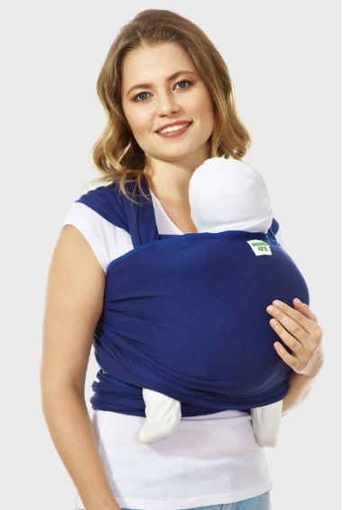 Трикотажный слинг-шарф, ультрамарин