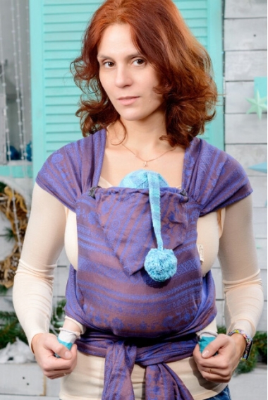 Май-слинг для новорожденных Karaush Adel Blueberry Pie с бамбуком