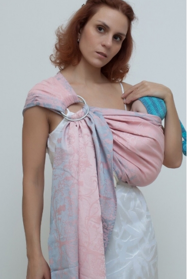 Слинг с кольцами для новорожденных Karaush Amira Perl с бамбуком