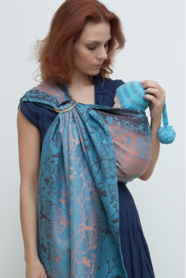 Слинг с кольцами для новорожденных Karaush Amira Sunrise с бамбуком