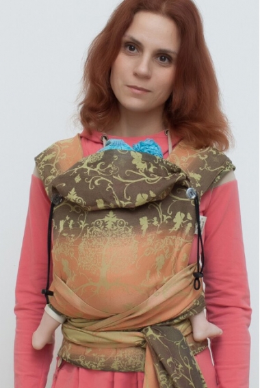 Май-слинг с рождения Karaush Amira Wood Lilly с бамбуком