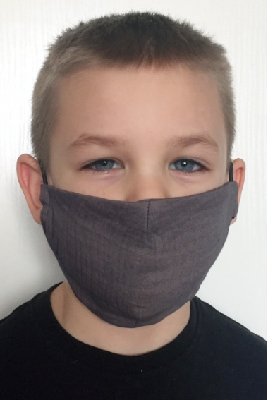 Медицинская маска многоразовая детская против вирусов, темно-серый