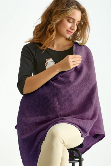 Накидка для кормления (милк снуд) муслиновая, Melanzana Накидка для кормления (милк снуд) муслиновая, Melanzana