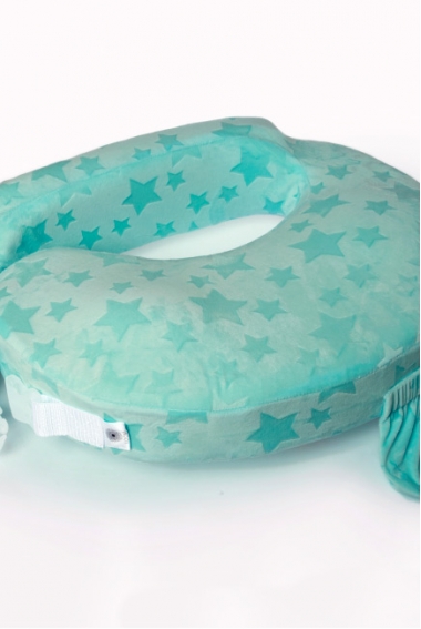 Подушка для кормления Loona эргономичная, stars 3D ментол