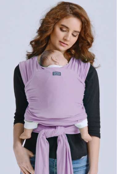 Трикотажный слинг-шарф с рождения Diva Stretchy, Lavanda