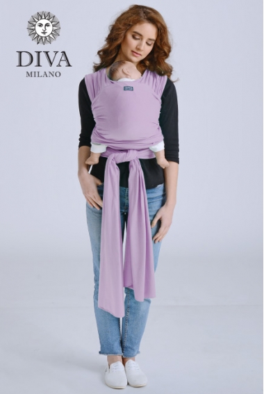 Трикотажный слинг-шарф с рождения Diva Stretchy, Lavanda