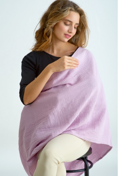 Накидка для кормления (милк снуд) муслиновая, Lilla Накидка для кормления (милк снуд) муслиновая, Lilla