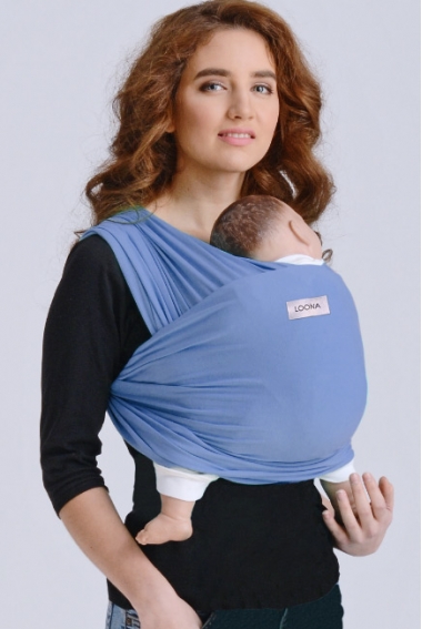 Слинг без намотки Loona для новорожденных, Cielo Слинг без намотки Loona для новорожденных, Cielo