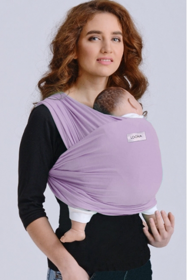 Слинг без намотки Loona для новорожденных, Lavanda Слинг без намотки Loona для новорожденных, Lavanda