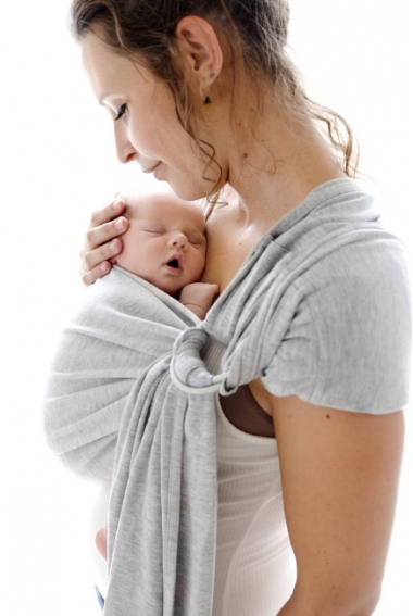 Слинг с кольцами трикотажный Diva Stretchy Nebbia/Nebbia