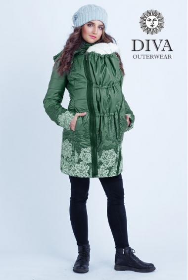 Слингокуртка зимняя 3 в 1 Diva Outerwear Pino Snowflakes