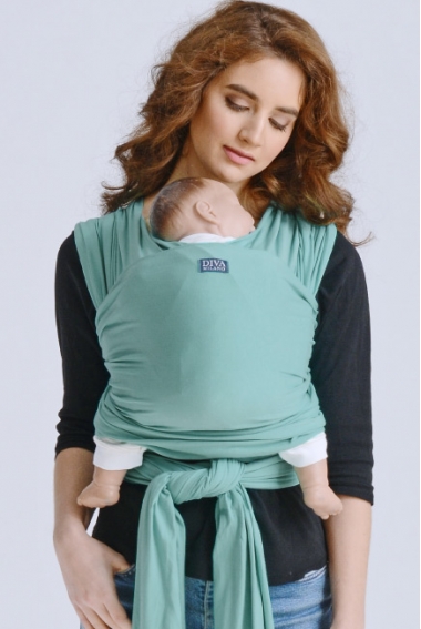 Слинг-шарф трикотажный Diva Stretchy, Sage