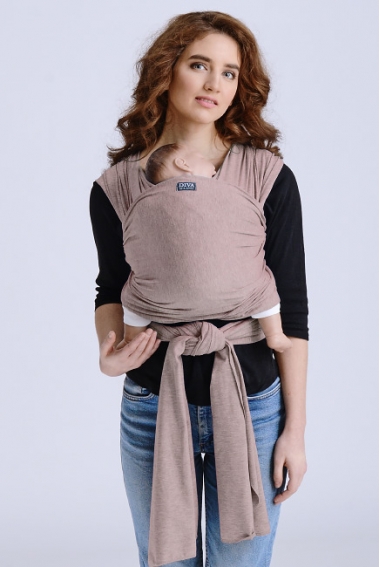 Трикотажный слинг-шарф для новорожденного Diva Stretchy, Sabbia