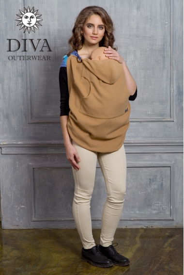 Слингонакидка из шерсти Diva Outerwear Cammello (верблюжий)