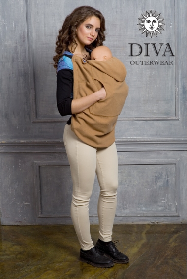 Слингонакидка из шерсти Diva Outerwear Cammello (верблюжий)