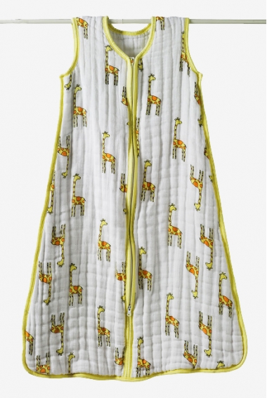 Aden&Anais спальный мешок утепленный Jungle Jam - Giraffe (джунгли-жираф)