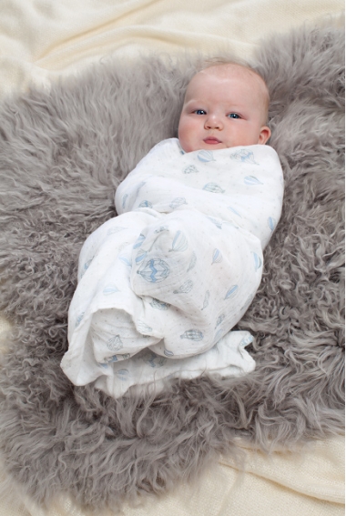 Муслиновые пеленки для новорожденных Aden&Anais большие, набор 4, Night Sky
