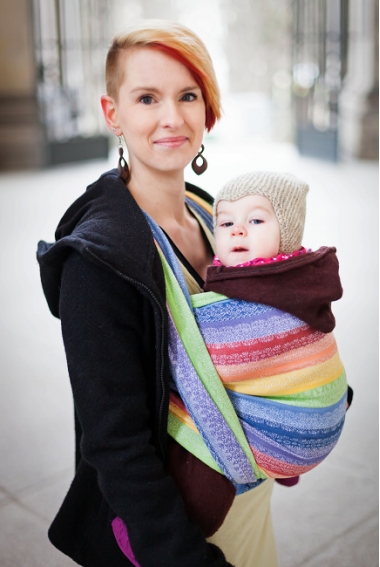 Слинг-шарф Ellevill Gaia Rainbow со льном