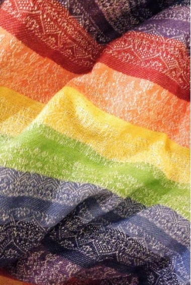 Слинг-шарф Ellevill Gaia Rainbow со льном