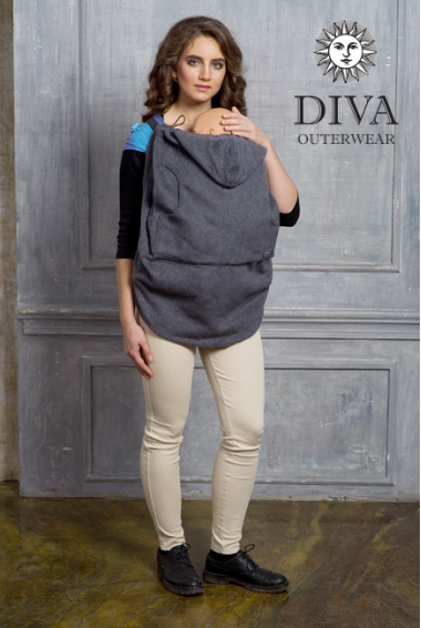 Слингонакидка из шерсти Diva Outerwear Antracite (графит)