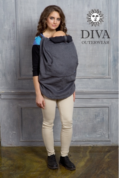 Слингонакидка из шерсти Diva Outerwear Antracite (графит)