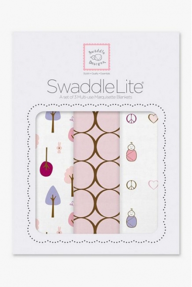 Набор пеленок SwaddleDesigns SwaddleLite Cute & Calm Pastel Pink