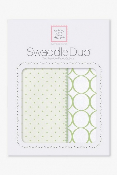 Набор пеленок SwaddleDesigns Swaddle Duo KW Dot/Mod Circle