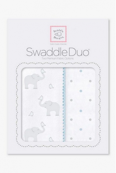 Набор пеленок SwaddleDesigns Swaddle Duo Swaddle Duo PB Elephant/Chickies