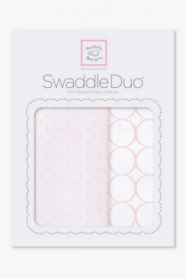 Набор пеленок SwaddleDesigns Swaddle Duo PP Dot/Mod Circle